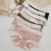0-sense, non-sensitive and seamless mid-high waist simple underpants, 60-piece soft women's briefs in contrasting colors Specification image